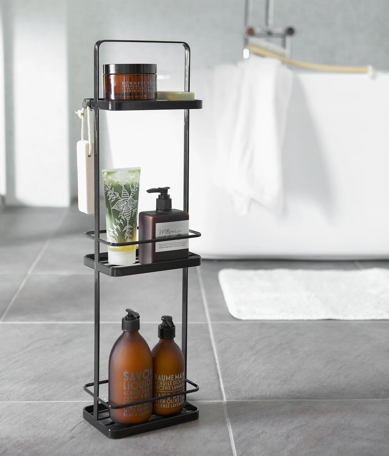Three-Tier Shower Caddy (26" H) - Steel - Image 5